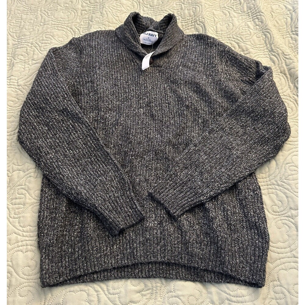 Old Navy Sweater Men's Size Gray Cowl Neck Sweater Men's Size Medium